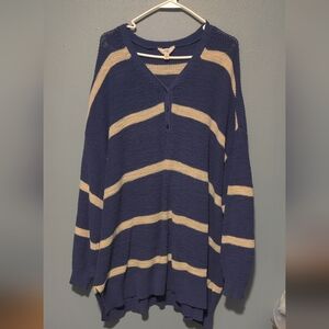 Women's Plus Stripe Sweater